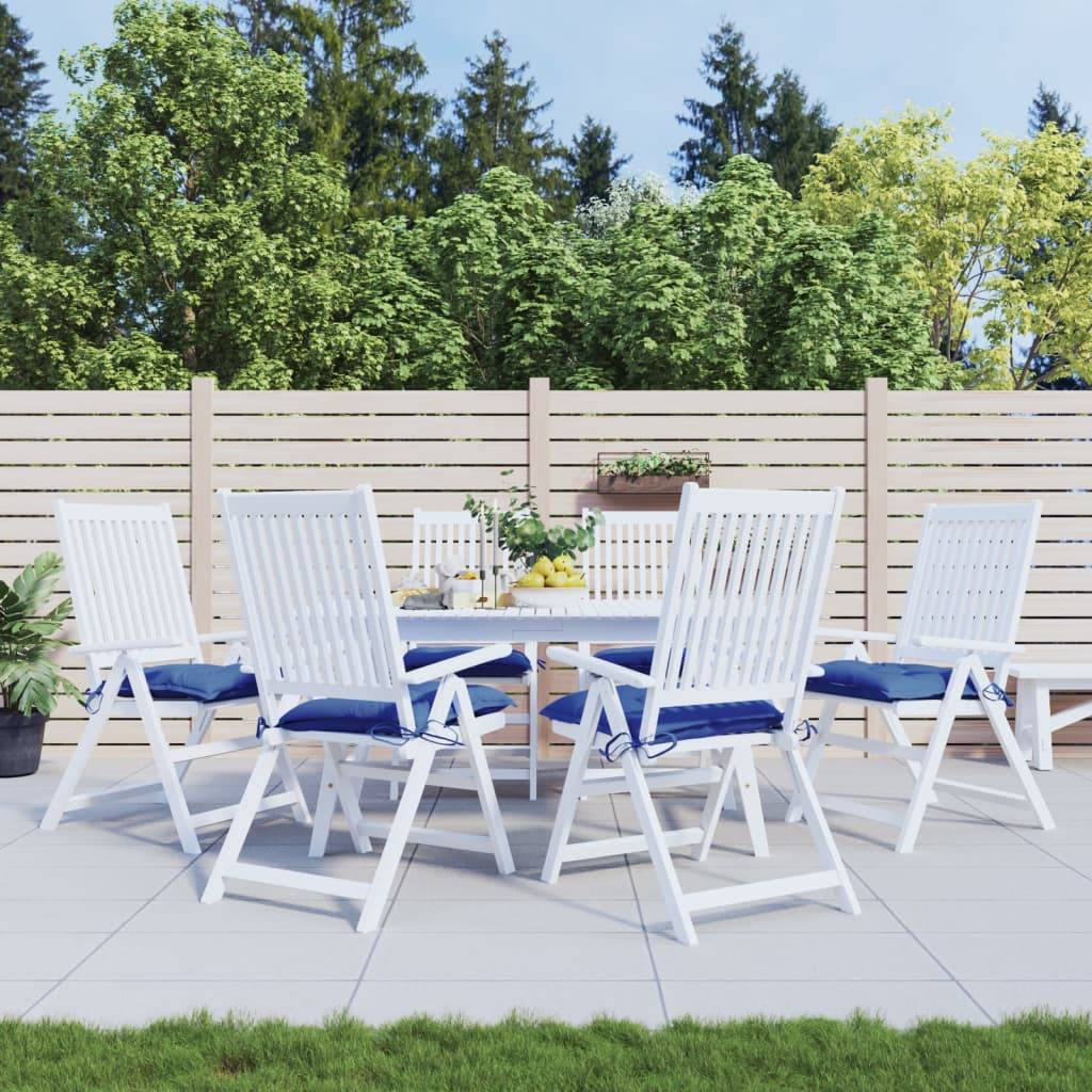 PANGIVO - Coussins de chaise lot de 6 tissu oxford bleu 40 x 40 x 7 cm - PANGIVO - Image 1