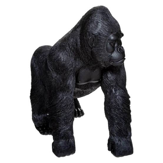 Statuette Déco "Gorille en Mouvement" 37cm Noir - Image 1