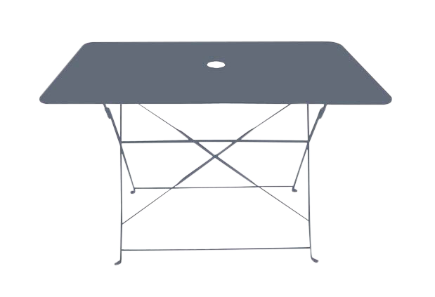Châlet-Jardin - Table rectangulaire d'extérieur pliante Bistro en acier - Gris Chalet & Jardin