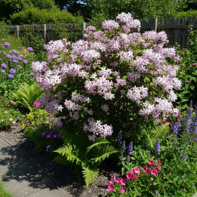 Deutzie Mont Rose, Deutzia à fleurs Rose/ - feuillage Caduc - Pot de 4L - 40/60 cm - Imagen 3