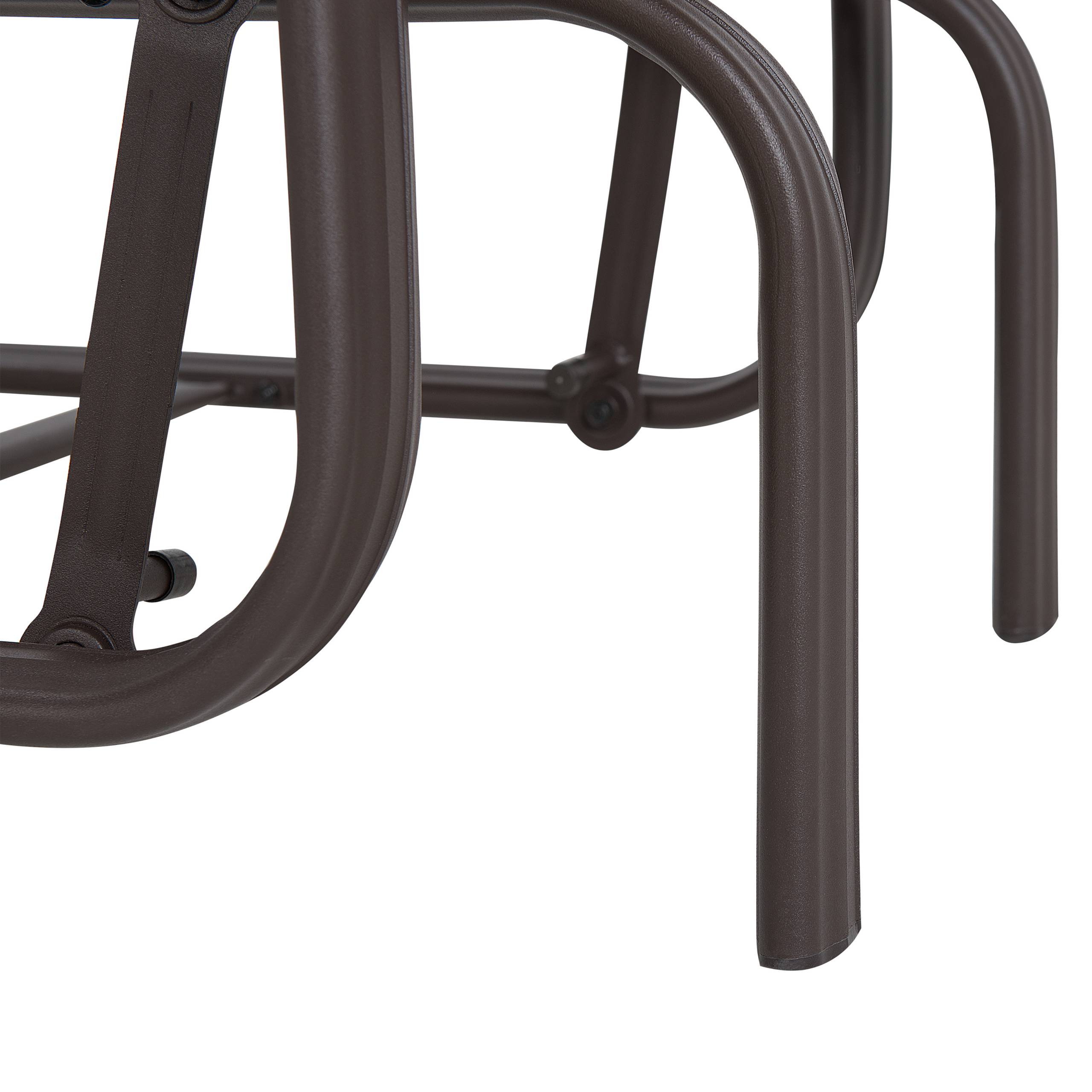 Beliani - Fauteuil Aluminium Marron/gris BORGIO - 60x78x104- Beliani - Image 5