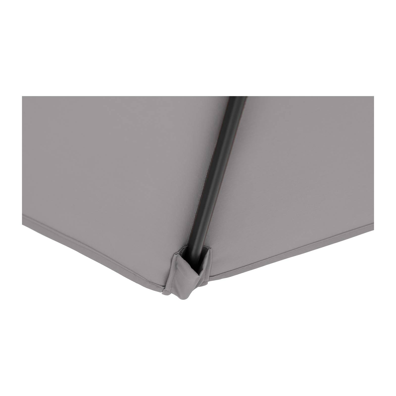 Helloshop26 - Parasol déporté rond diamètre 300 cm inclinable et pivotant gris foncé - Imagen 6