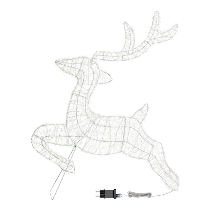 Lotti - Renne lumineux 2D Acrylique au Galop H80cm 200 Led blanc froid fixe 31V Lotti - Imagen 4
