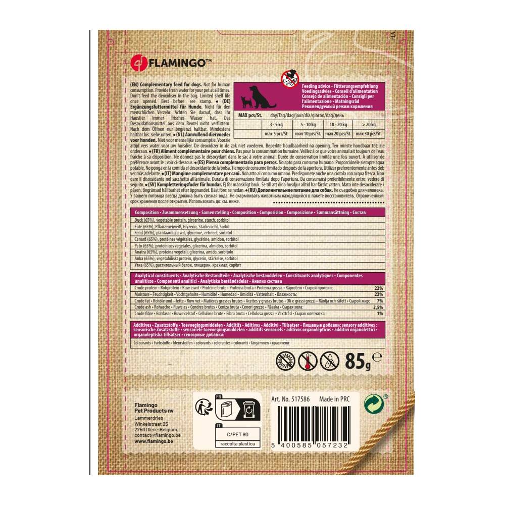Friandises Hapki Petits cubes de Canard 85 g pour chien - Imagen 4