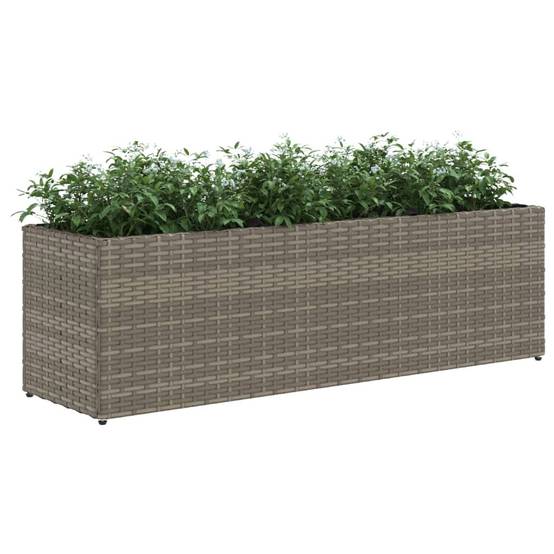 Tera Vase Rectangulaire Transparent Coimbra - Jardinière Résine Intérieur Extérieur 25 X 13 X 13 Cm