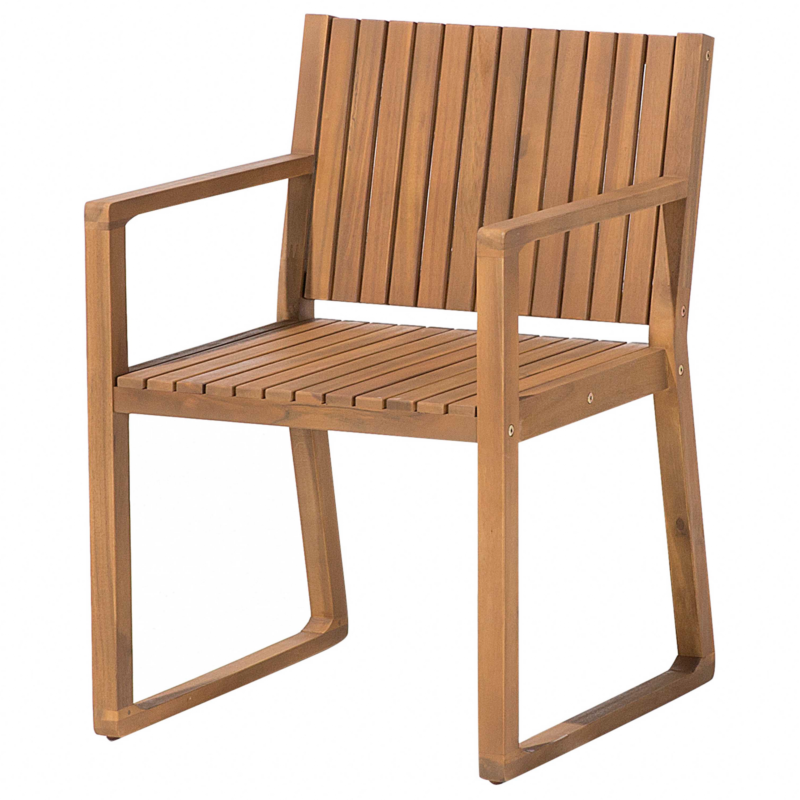 Beliani - Ensemble de Salle à Manger de Jardin en Bois d'Acacia Clair Table et 6 sièges Résistant aux intempéries Design classique - Imagen 7