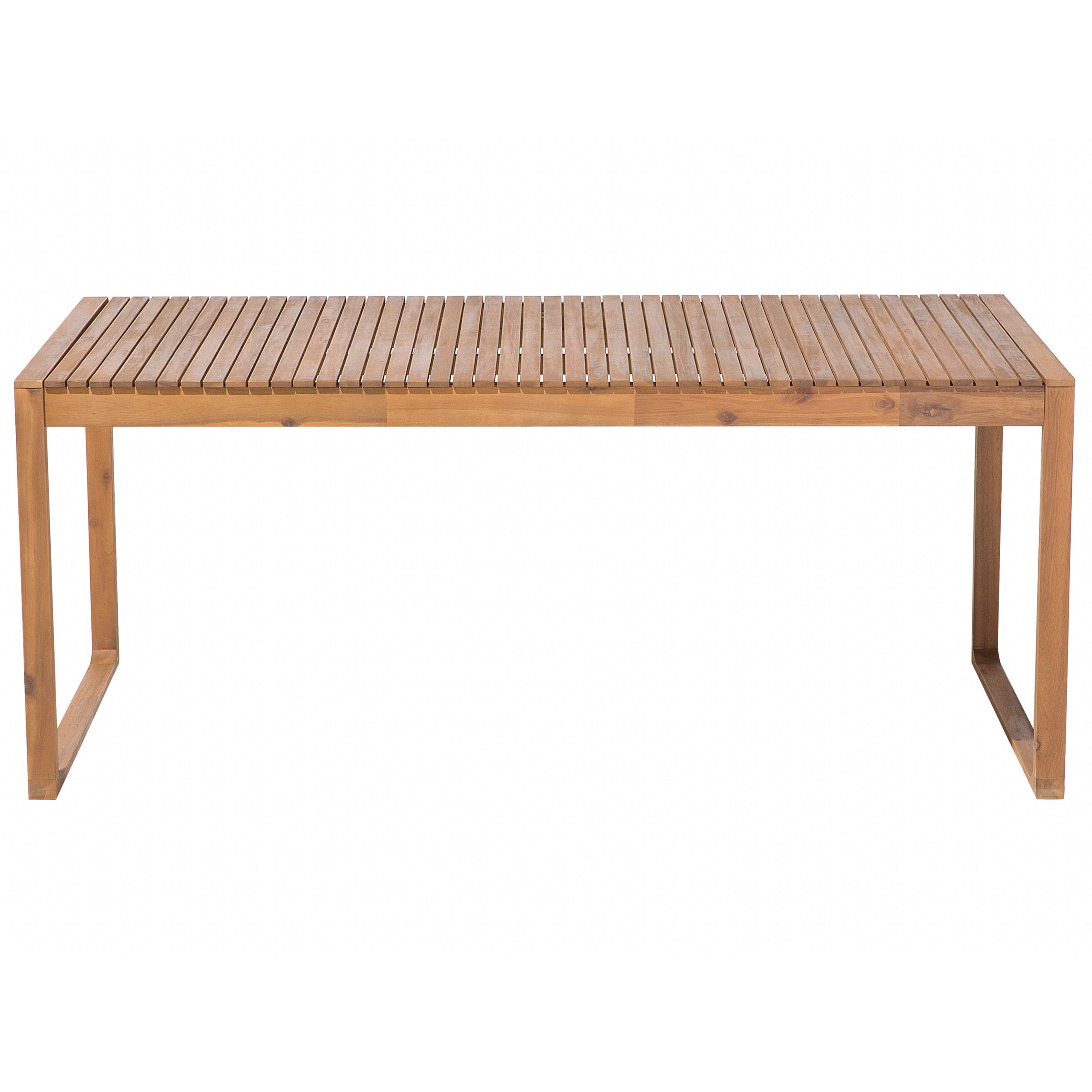 Beliani - Ensemble de Salle à Manger de Jardin en Bois d'Acacia Clair Table et 6 sièges Résistant aux intempéries Design classique - Imagen 5