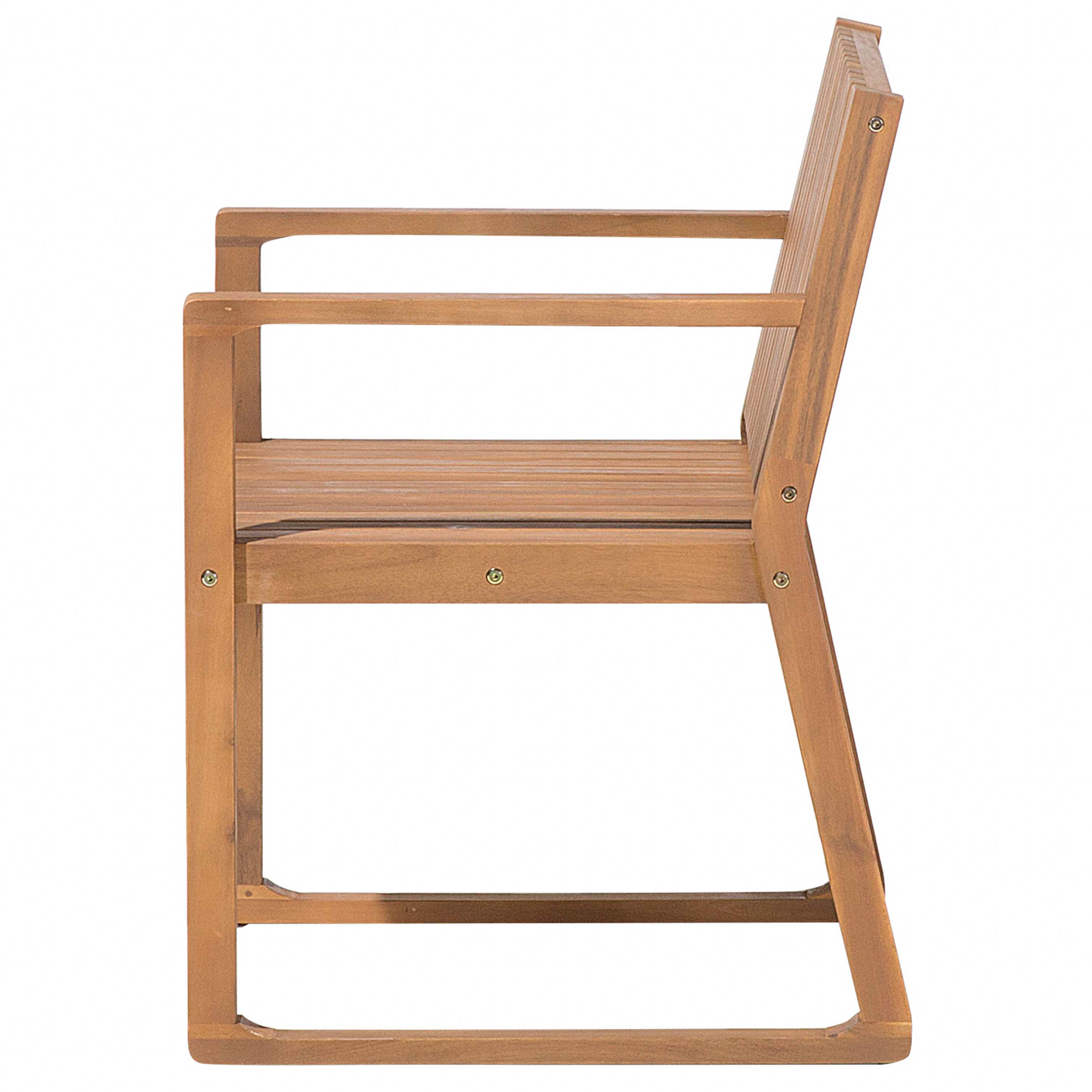 Beliani - Ensemble de Salle à Manger de Jardin en Bois d'Acacia Clair Table et 6 sièges Résistant aux intempéries Design classique - Imagen 8