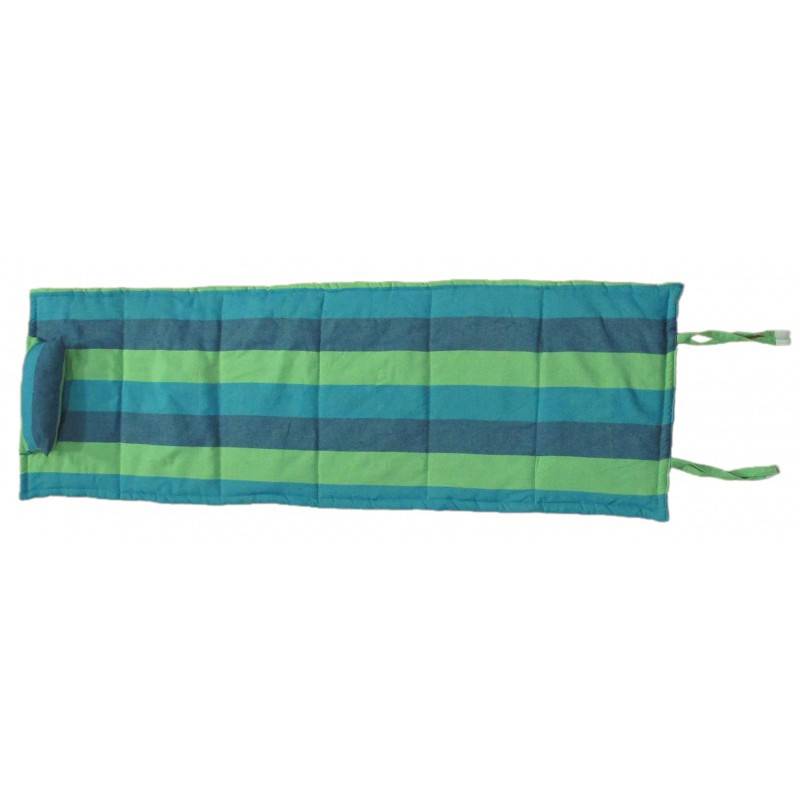 Hamac Detente - Matelas de plage rayé bleu et vert - Hamac Detente - Imagen 2