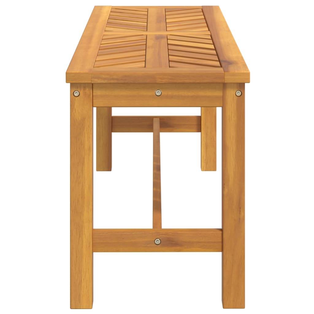 Helloshop26 - Banc de jardin meuble de patio d'extérieur terrasse 110 x 35 x 45 cm bois massif d'acacia - Imagen 3