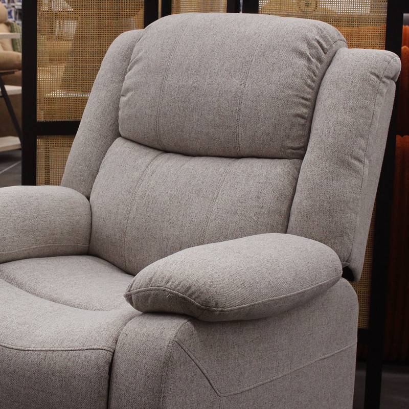 Fauteuil relax électrique inclinable beige David - Image 4