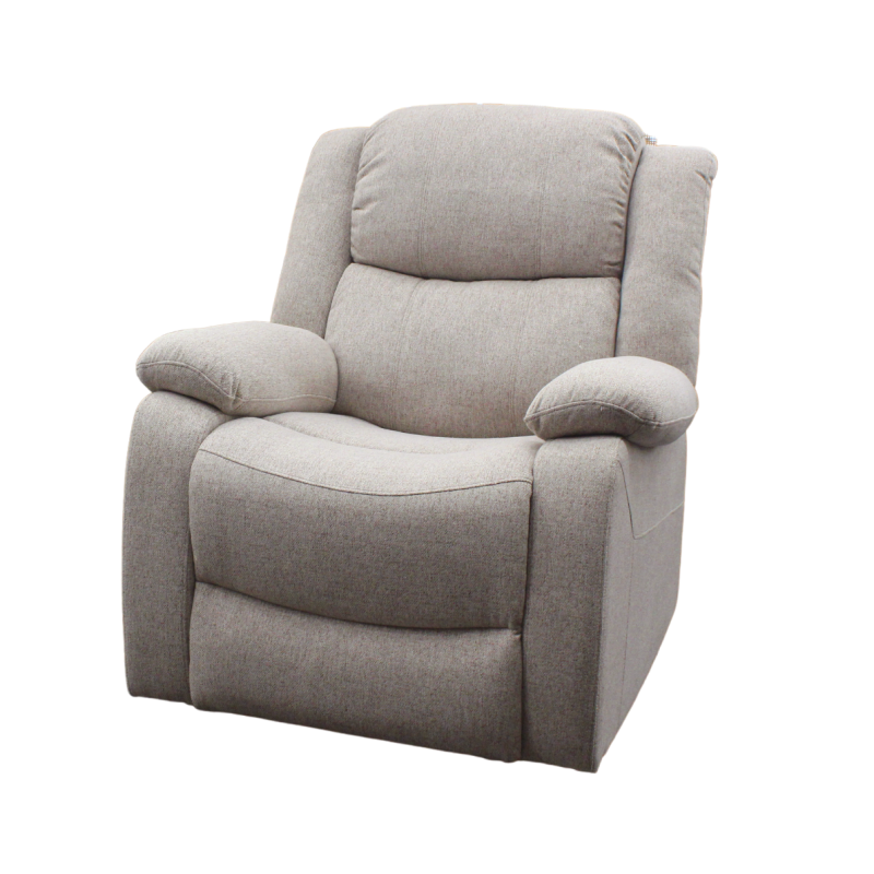 Fauteuil relax électrique inclinable beige David - Image 1