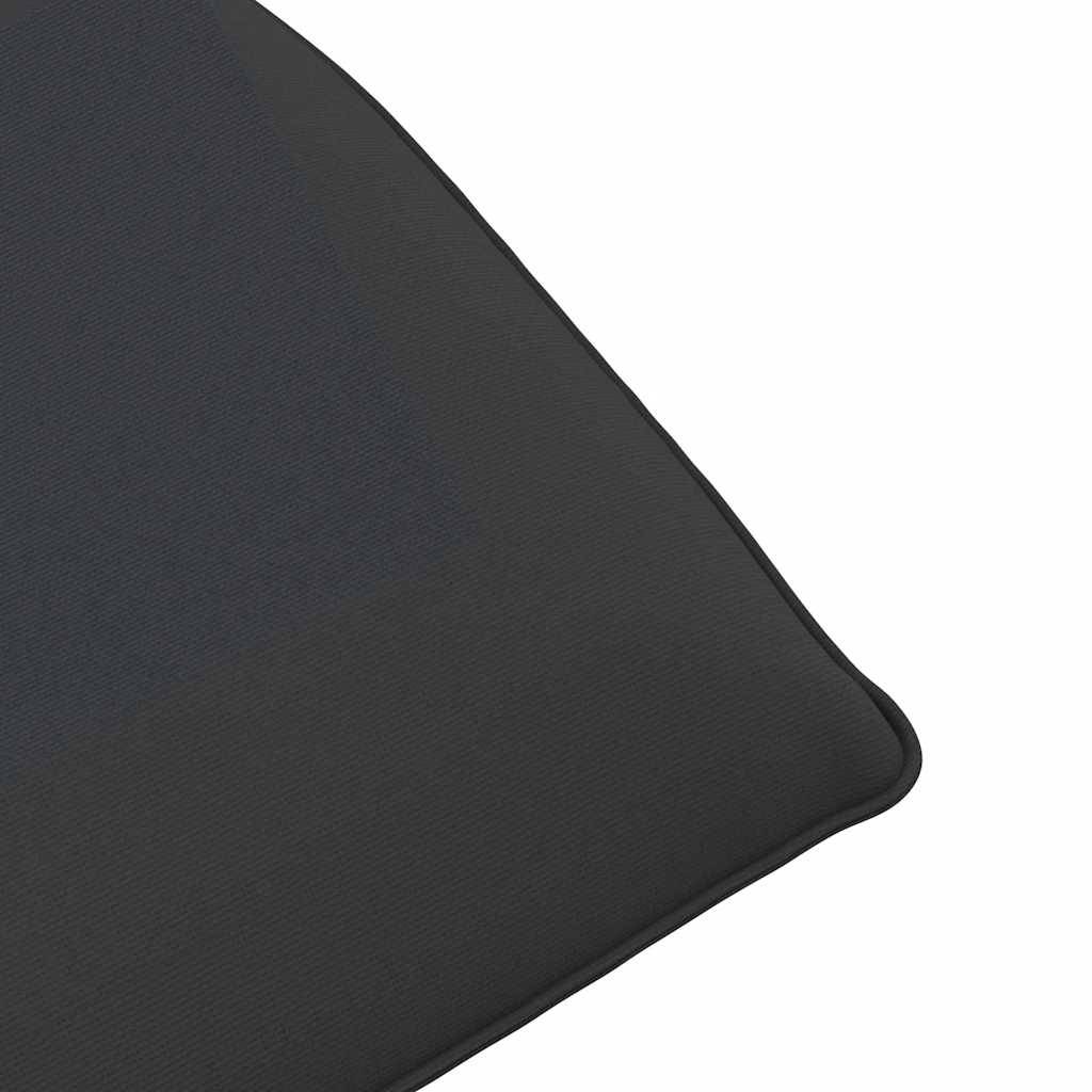 Chaise Longue Sol Pliante Tissu Oxford Plage Jardin Inclinable 5 Positions Noir - ComfortXL Outdoor Living - Image 9