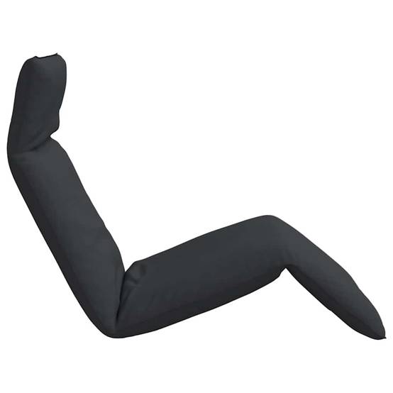 Chaise Longue Sol Pliante Tissu Oxford Plage Jardin Inclinable 5 Positions Noir - ComfortXL Outdoor Living - Image 5