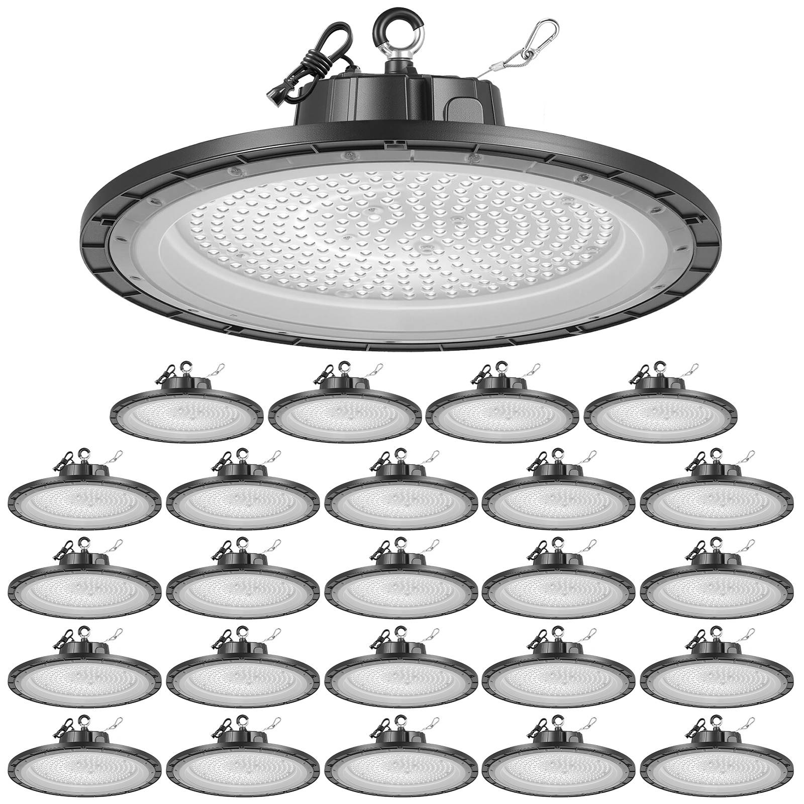 VEVOR Luminaire Haute Baie Éclairage Industriel LED 20 PCS 5000 K 150 W 21000 lm
