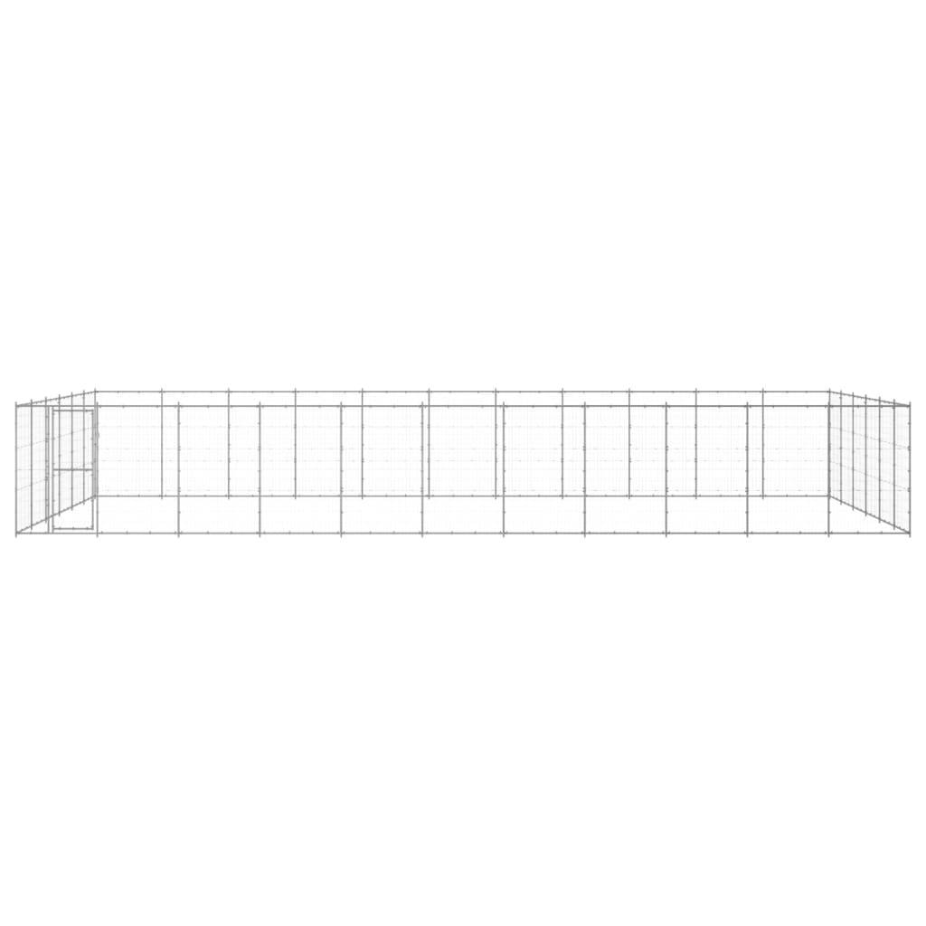Vidaxl - Chenil extérieur Acier galvanisé 79,86 m² vidaXL 3082332 - Imagen 2
