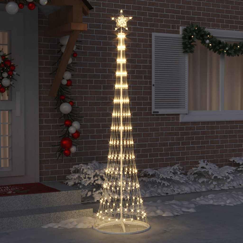 Vidaxl - Arbre de Noël LED avec 290 LED Blanc chaud 250 cm Métal vidaXL 42018775 - Image 4