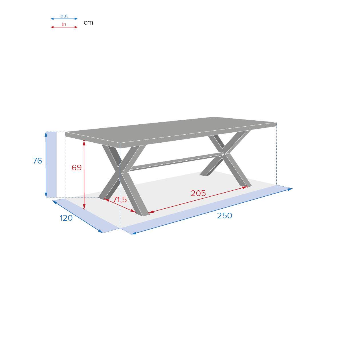 Hesperide - Table de jardin "Xenia" 10 places en acacia Hespéride - Image 7