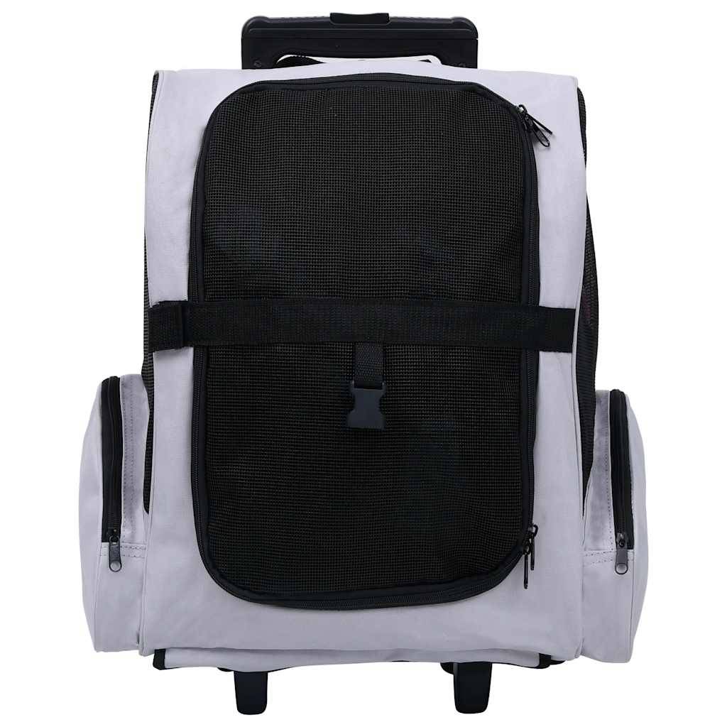 Vidaxl - Chariot polyvalent pliable pour animaux de compagnie gris vidaXL 171020 - Imagen 8