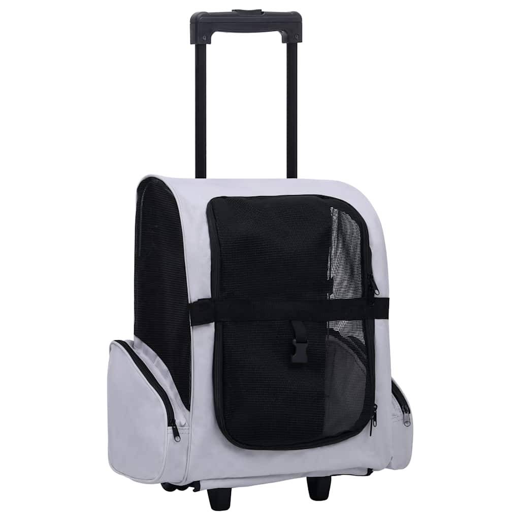 Vidaxl - Chariot polyvalent pliable pour animaux de compagnie gris vidaXL 171020 - Imagen 1