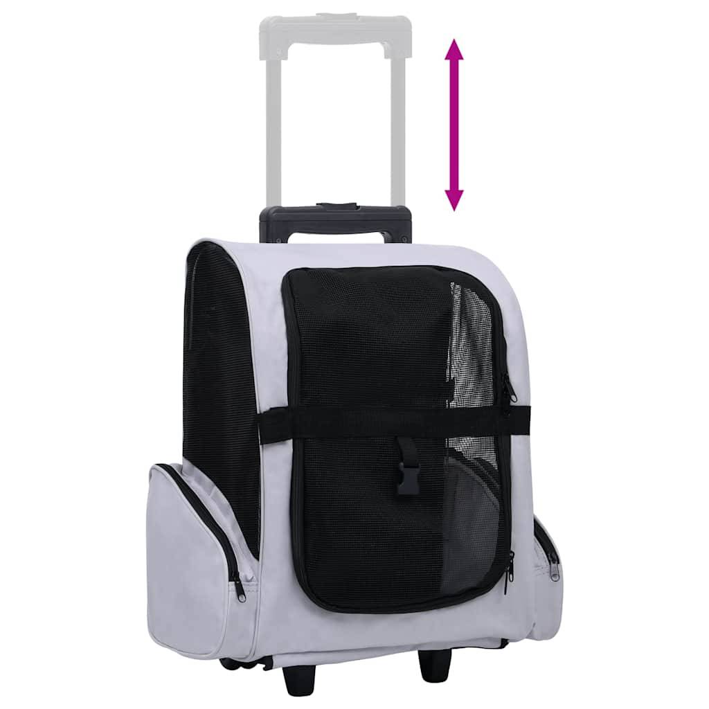 Vidaxl - Chariot polyvalent pliable pour animaux de compagnie gris vidaXL 171020 - Imagen 6