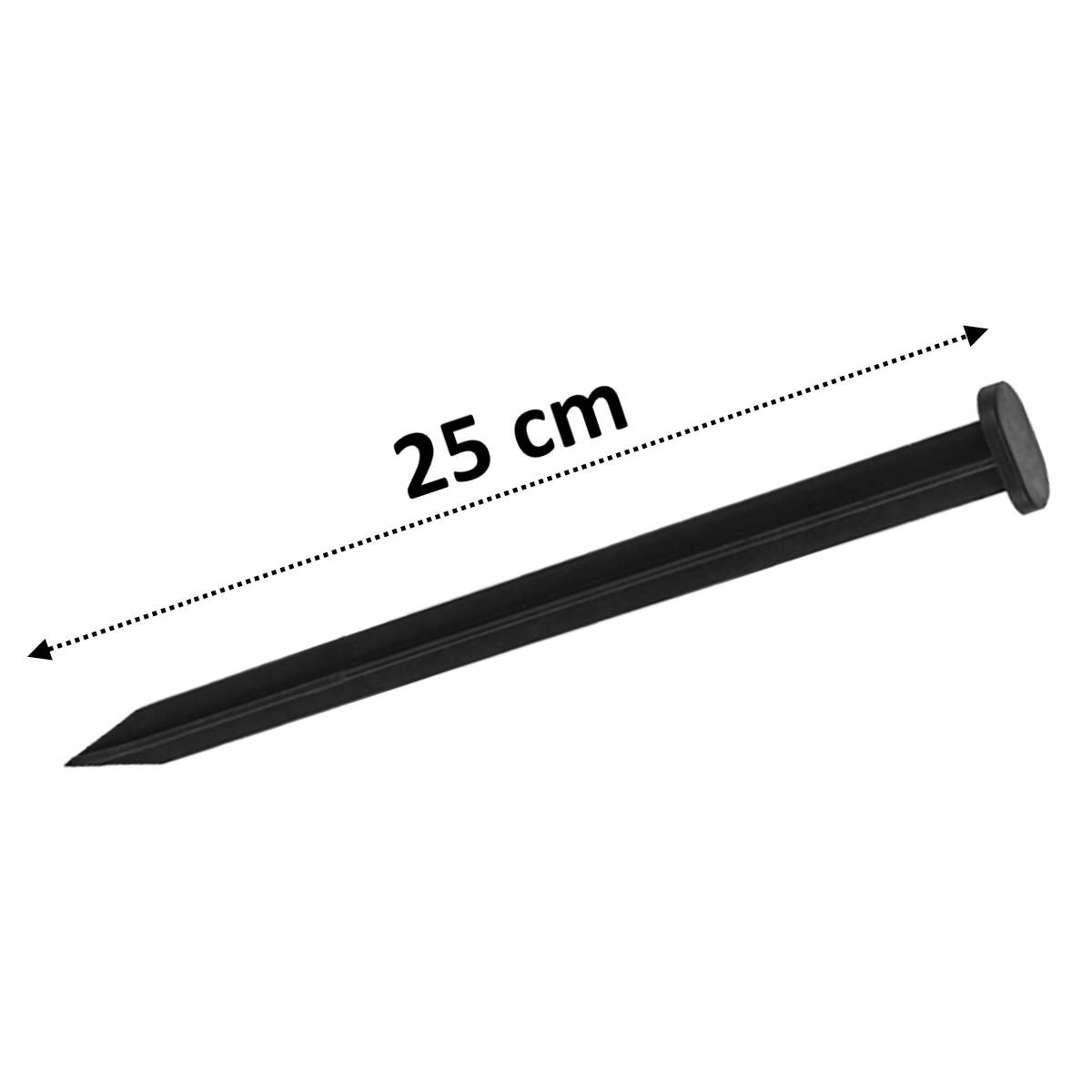 Gt Garden - Bordure de jardin droite noire - 4,5 cm x 10 mètres avec 50 piquets d'ancrage - GT GARDEN - Imagen 3