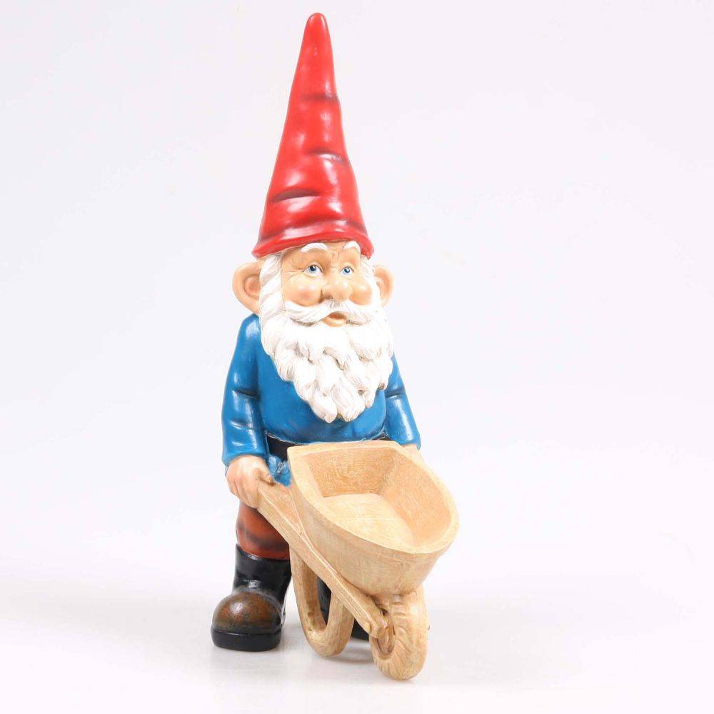 Sid - Gnome de jardin Brouette - Imagen 4