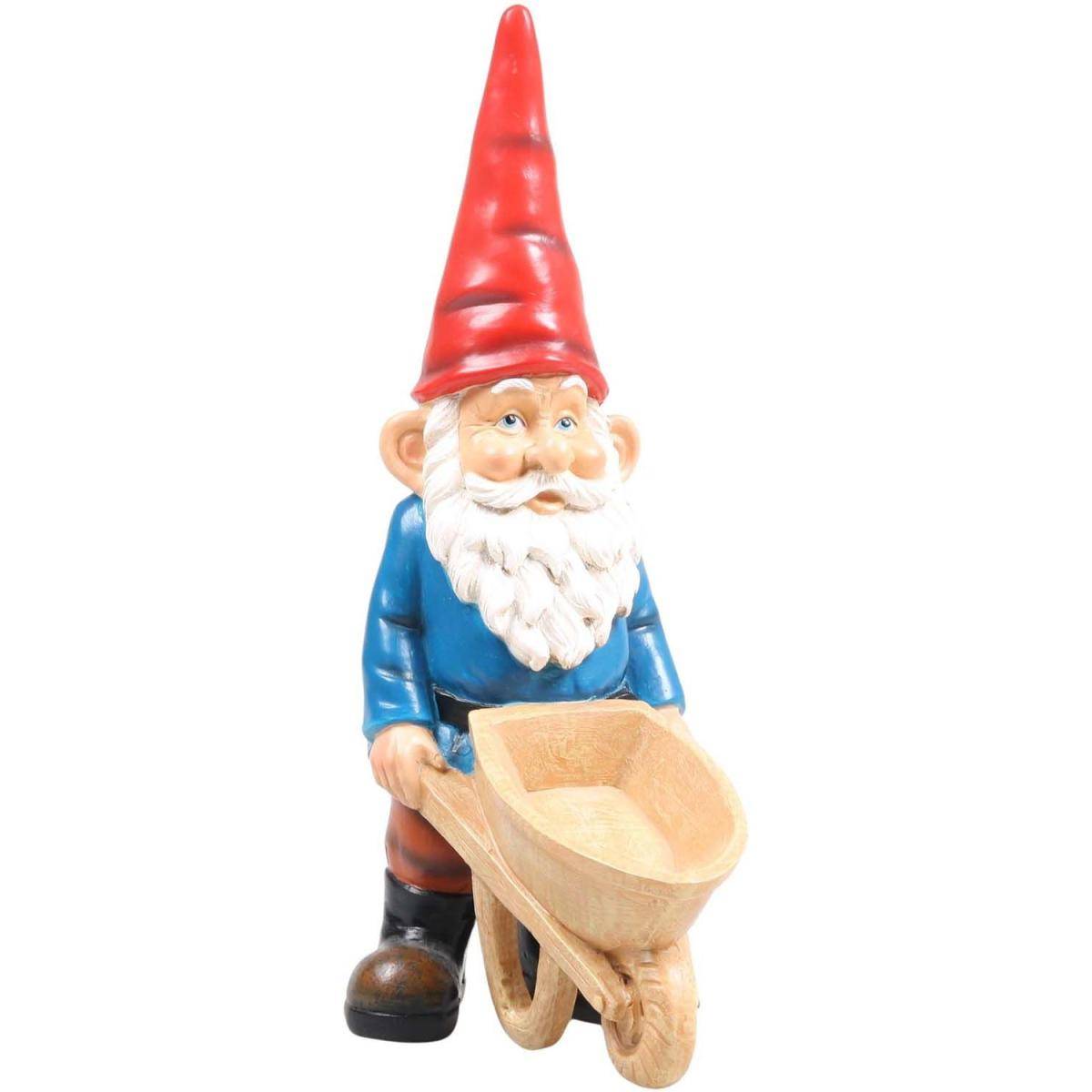 Sid - Gnome de jardin Brouette - Imagen 1
