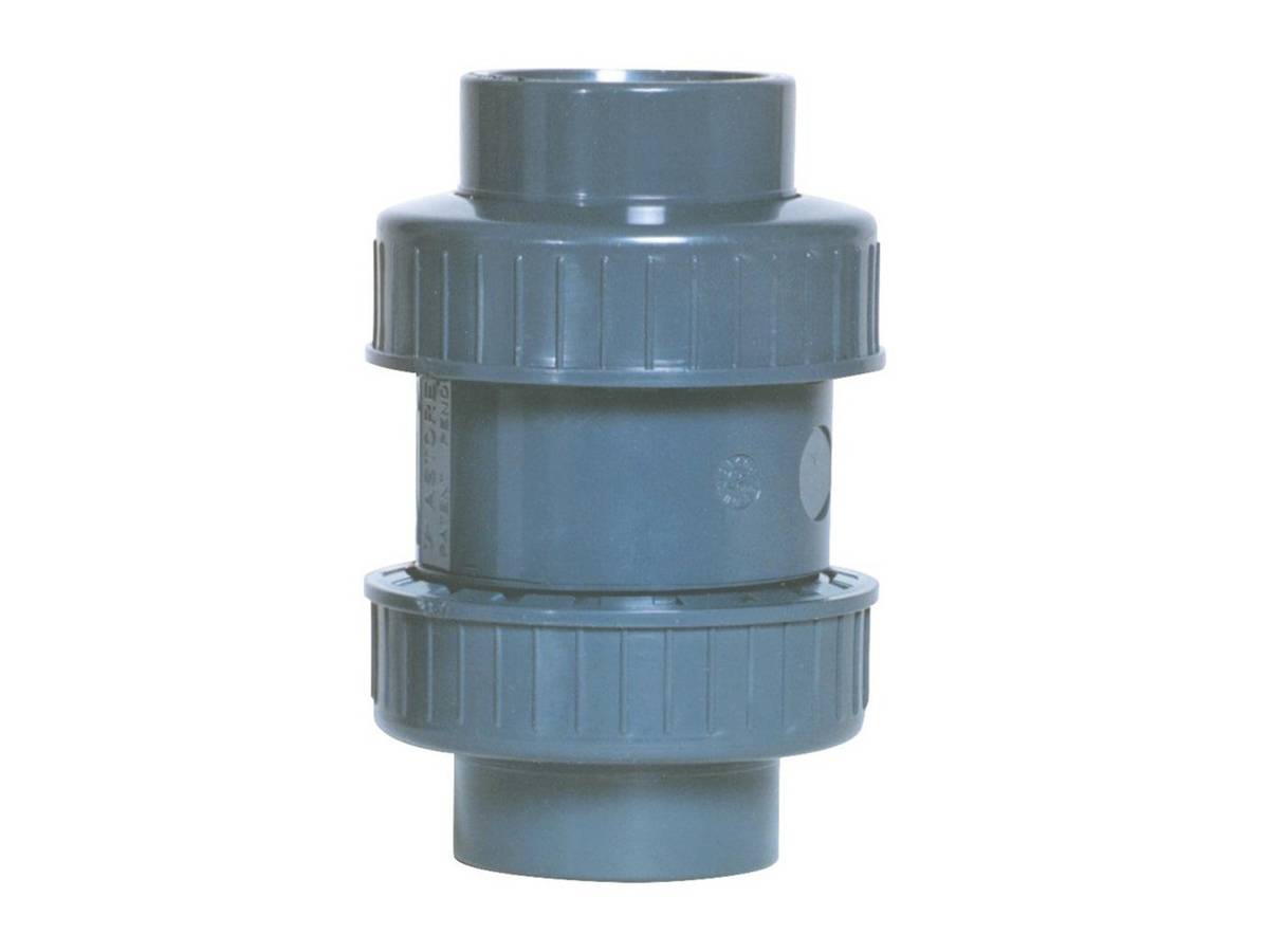 Fitt - Clapet anti-retour à ressort PVC pression Ø 50 mm - Fitt