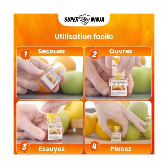 Superninja - Pièges (x2) contre les mouches des fruits (drosophile) - Imagen 2