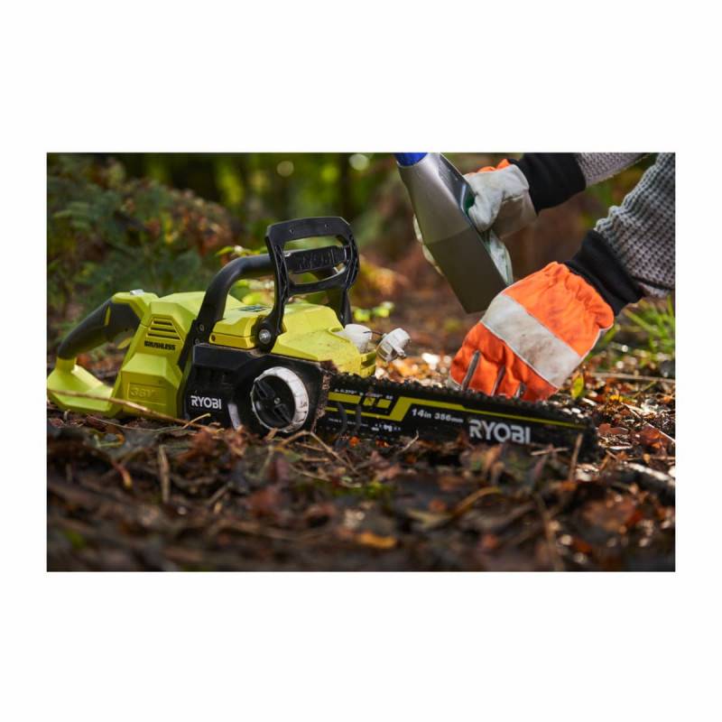 Ryobi - RYOBI - Tronçonneuse 36V MAXPOWER Brushless- guide 35 cm - 21 m/s - tendeur sans outil + batterie 5,0 Ah & chargeur - RY36CSX35 - Image 9
