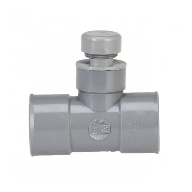 Girpi - Anti-bruit et odeur en té PVC - Ø mm: 40