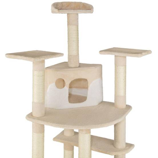Arbre à Chat 201 cm beige/blanc - Image 3