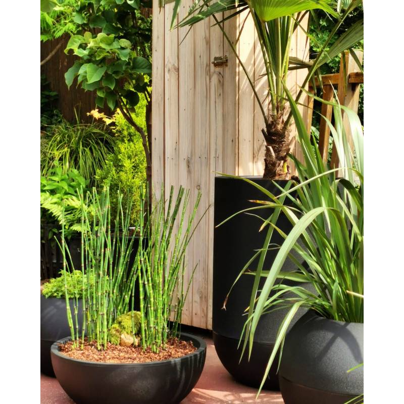 Riviera - Riviera - Coupe Pot De Fleurs - Granit D40 - Noir - Imagen 3