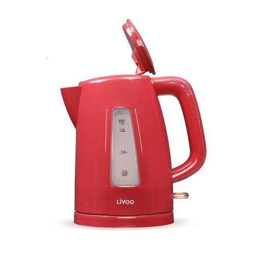Livoo - Bouilloire électrique sans fil 1.7 L rouge - Imagen 2