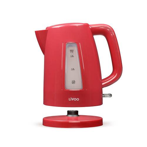 Livoo - Bouilloire électrique sans fil 1.7 L rouge - Imagen 1