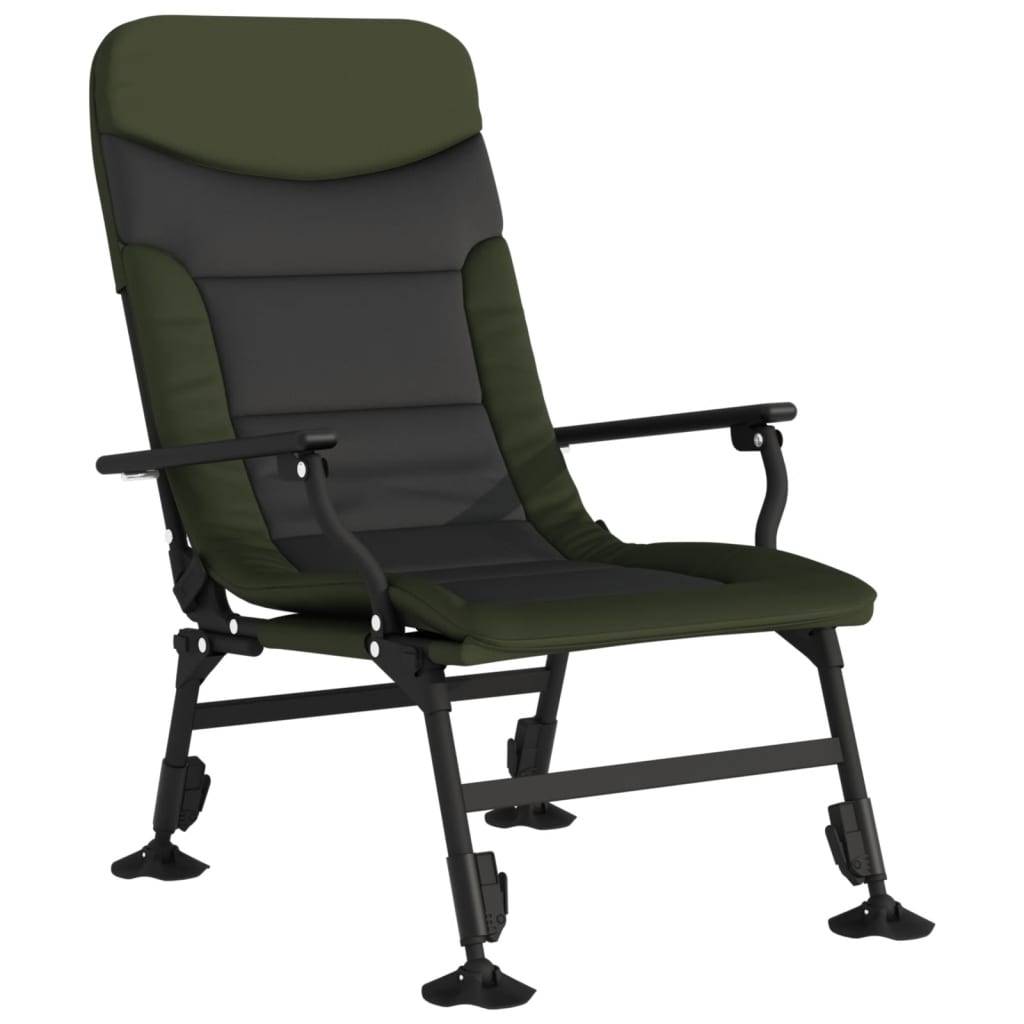 Chaise de pêche acier et tissu vert 58 x 75 x 104 cm - PANGIVO - Image 2