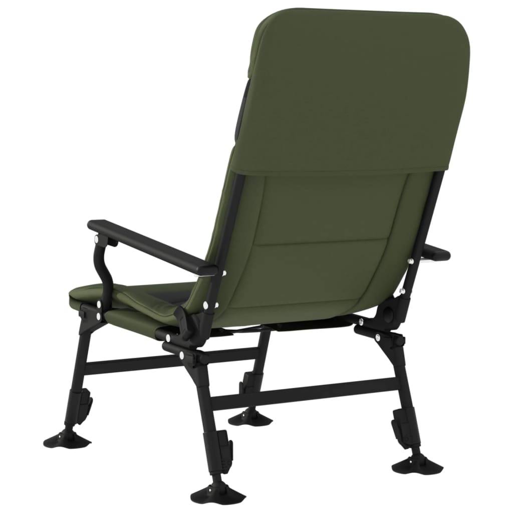 Chaise de pêche acier et tissu vert 58 x 75 x 104 cm - PANGIVO - Image 5