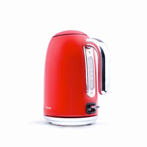 Livoo - Bouilloire design Rétro rouge 1.7L - Imagen 5