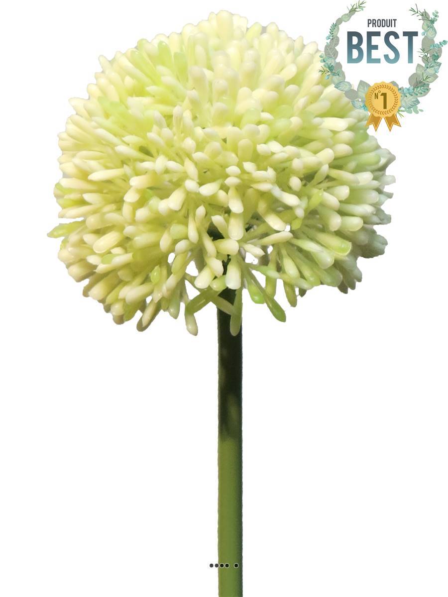 Artificielles - Allium artificiel en tige H 45 cm Crème - BEST - couleur: Crème - Imagen 1