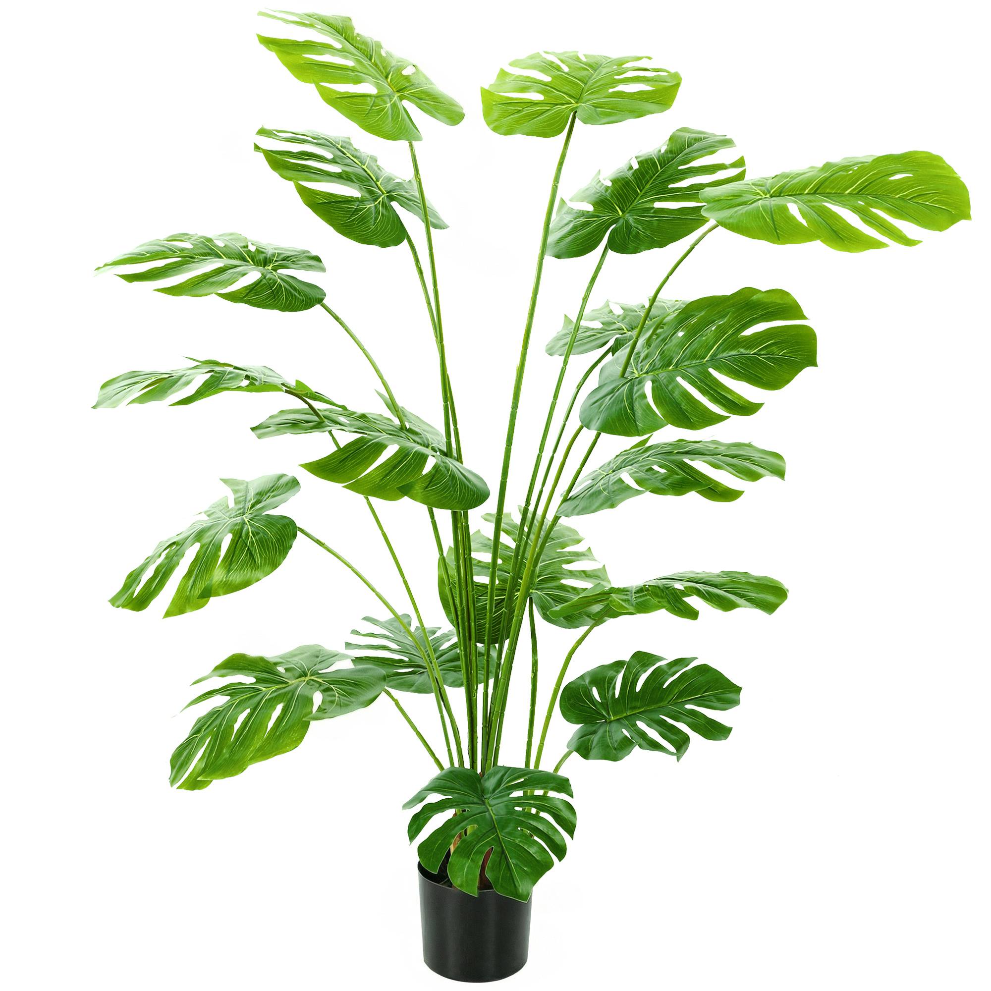 Monstera deliciosa artificielle pot inclus 150 cm haut intérieur verte - Image 1