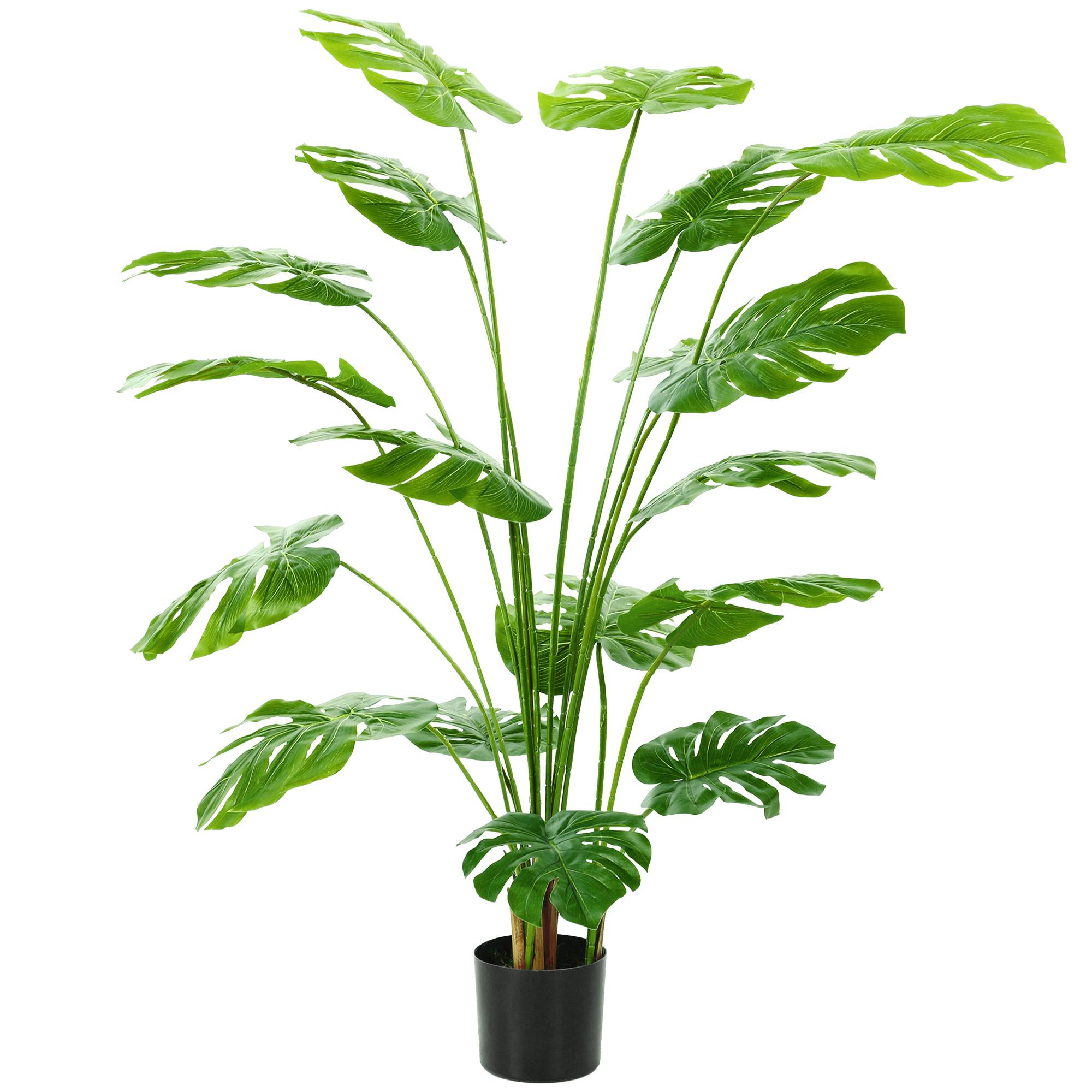 Monstera deliciosa artificielle pot inclus 150 cm haut intérieur verte - Image 2