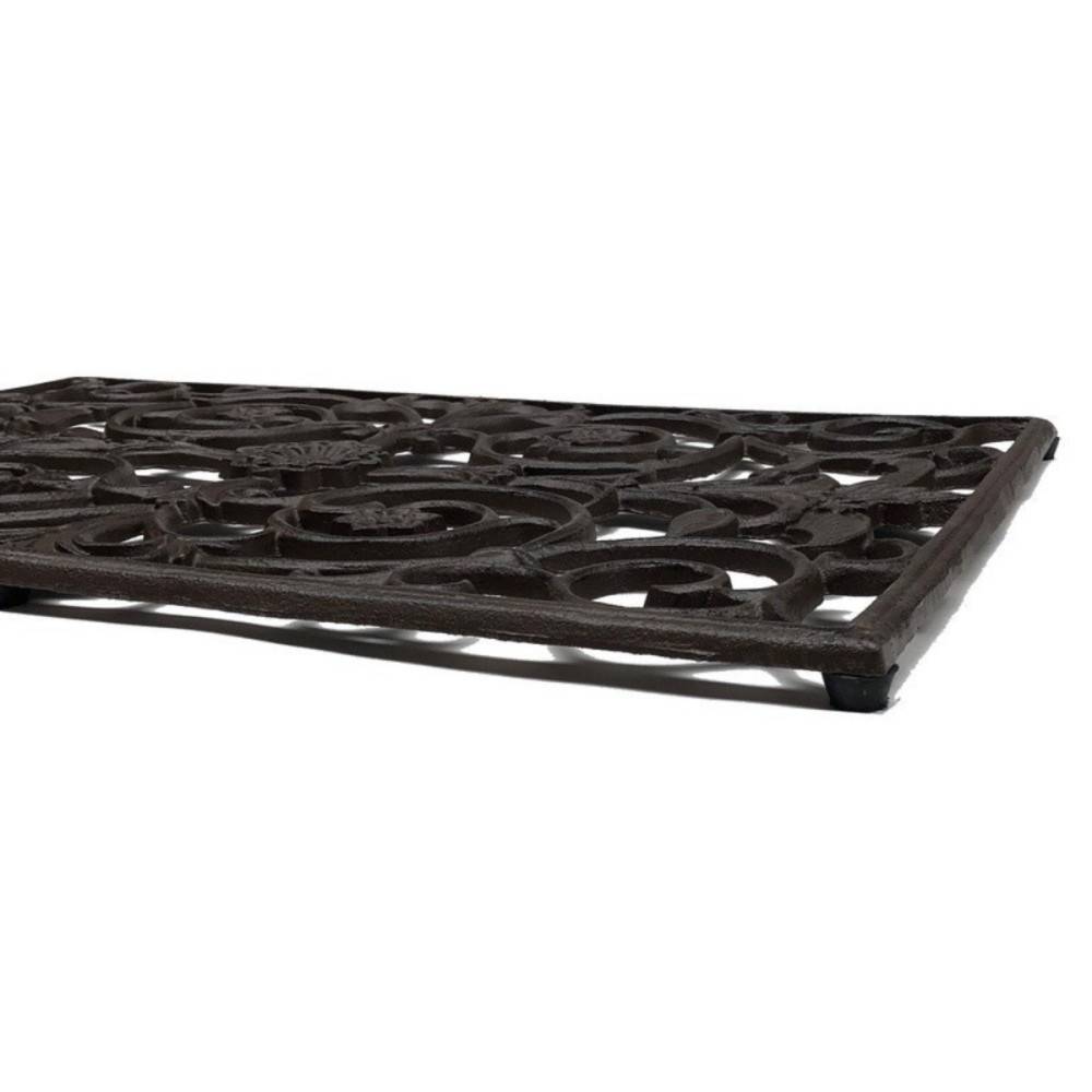 Paillasson tapis extérieur entrée résistant pluie fonte marron 68cm Chemin de campagne - Imagen 4
