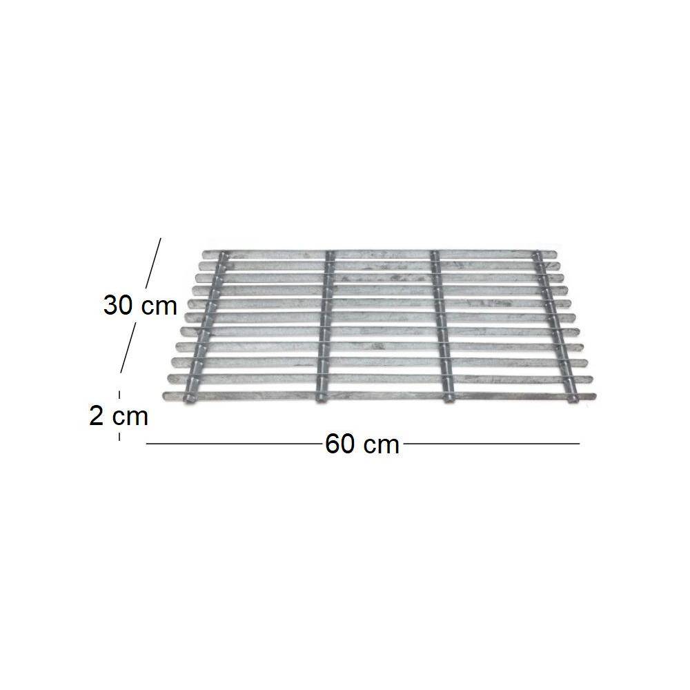 Guillouard - Grille gratte pieds en acier galvanisé 60 x 30 cm - Imagen 3