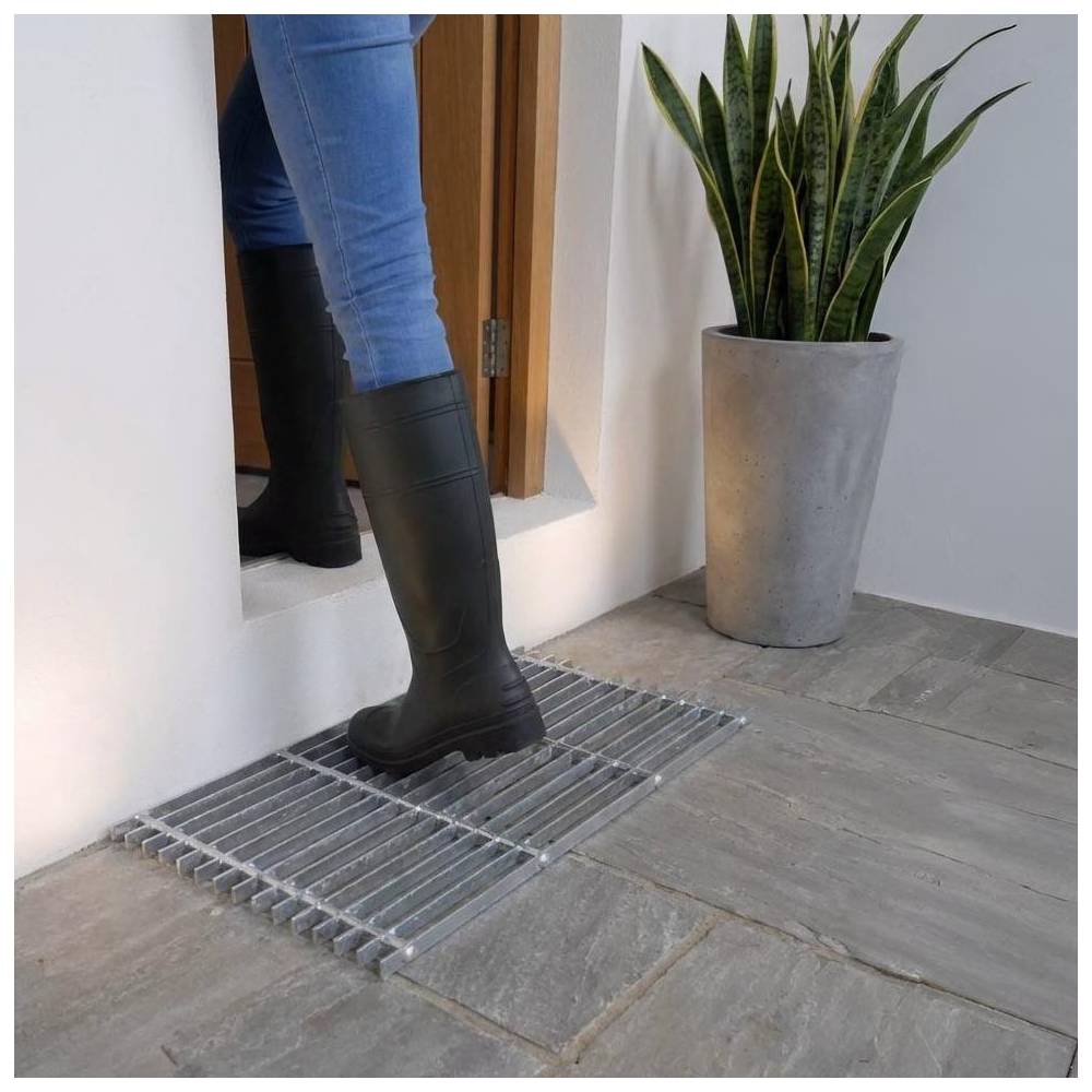Guillouard - Grille gratte pieds en acier galvanisé 60 x 30 cm - Imagen 2