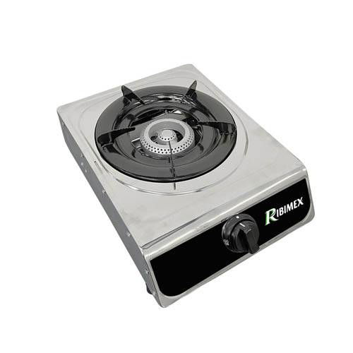 Ribimex - Réchaud gaz inox 1 feu 2,9 kw, butane et propane