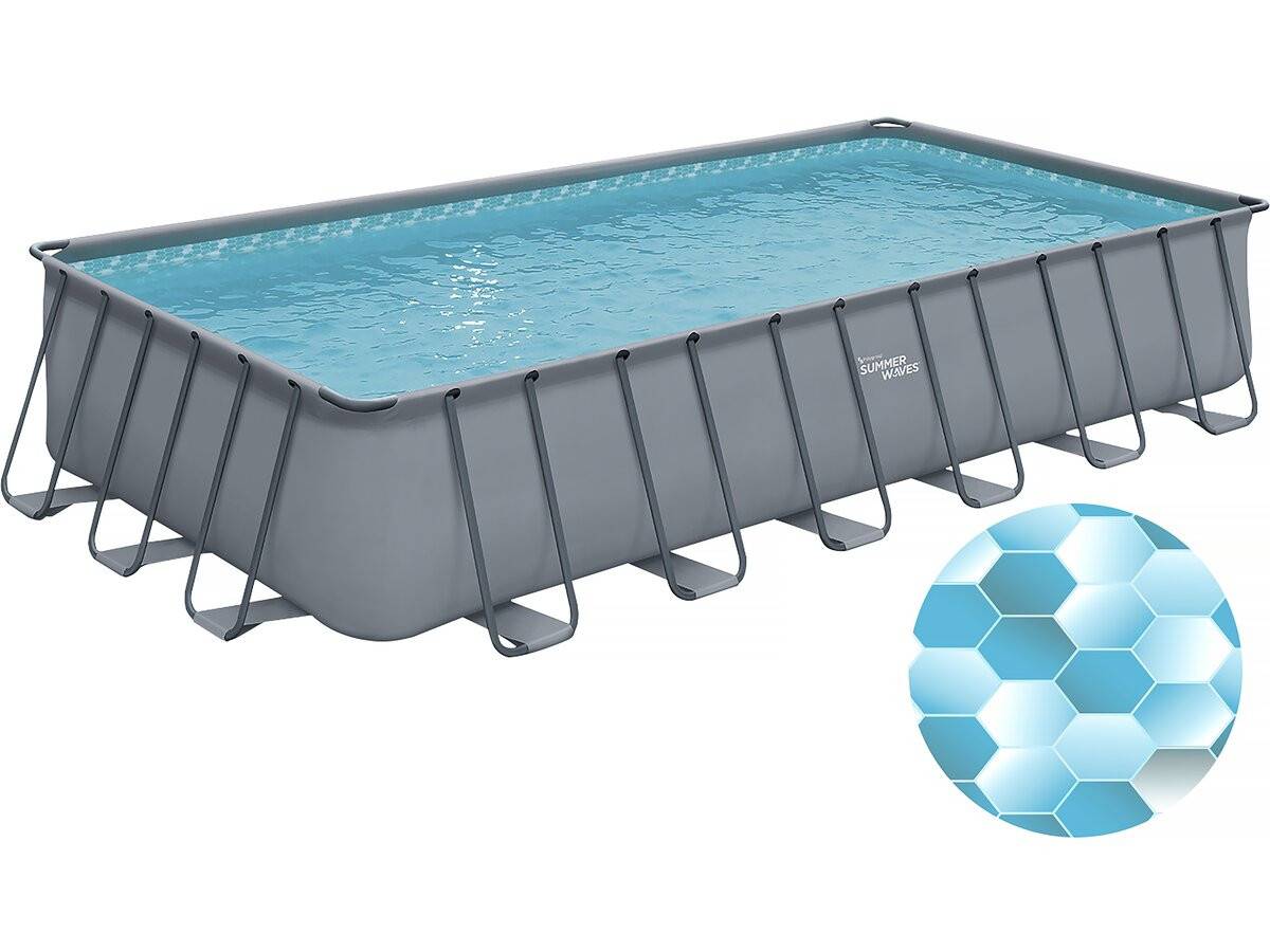 Habitat Et Jardin - Piscine Tubulaire Grise - "ludo 5" - 7.32 X 3.66 X 1.32 M - Sans Filtration -habitat Et Jardin - Imagen 4