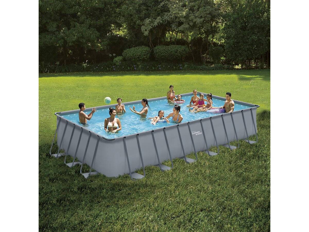Habitat Et Jardin - Piscine Tubulaire Grise - "ludo 5" - 7.32 X 3.66 X 1.32 M - Sans Filtration -habitat Et Jardin - Imagen 2