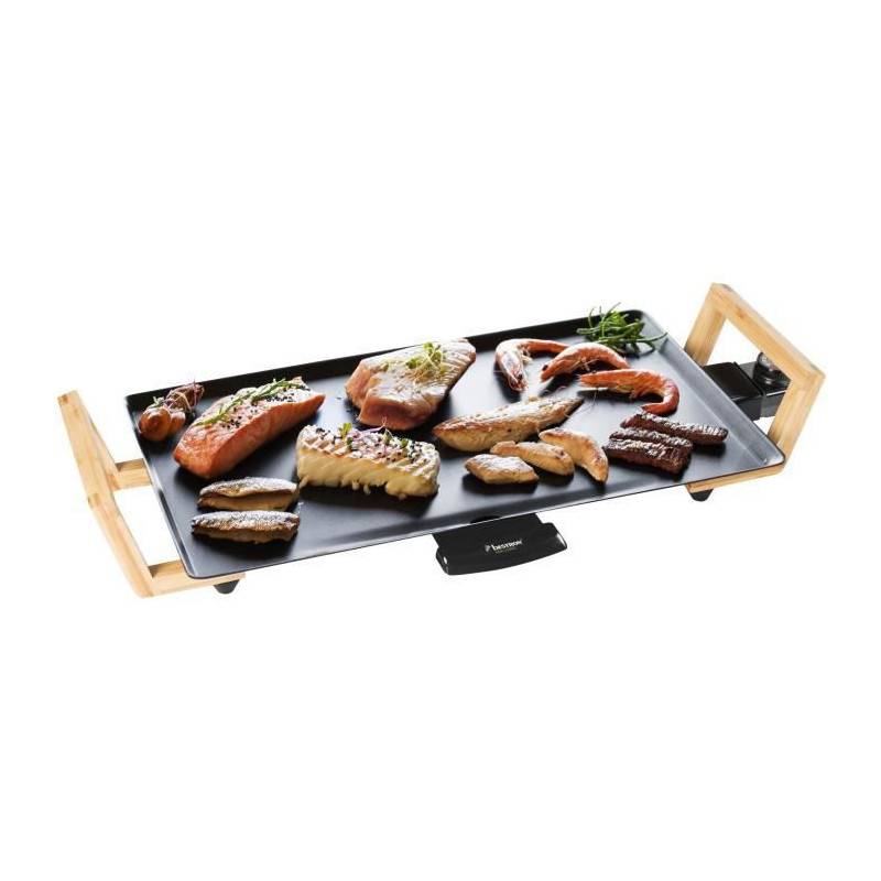 Bestron Plaque De Cuisson Avec Poignees Abp602bb 48x26 Cm 2000 W - Imagen 1