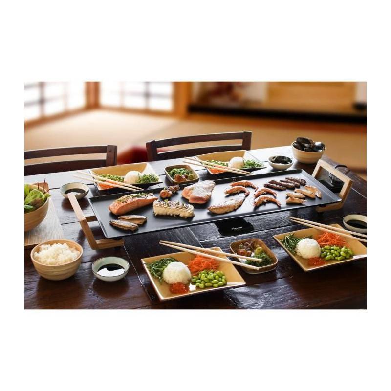 Bestron Plaque De Cuisson Avec Poignees Abp602bb 48x26 Cm 2000 W - Imagen 4